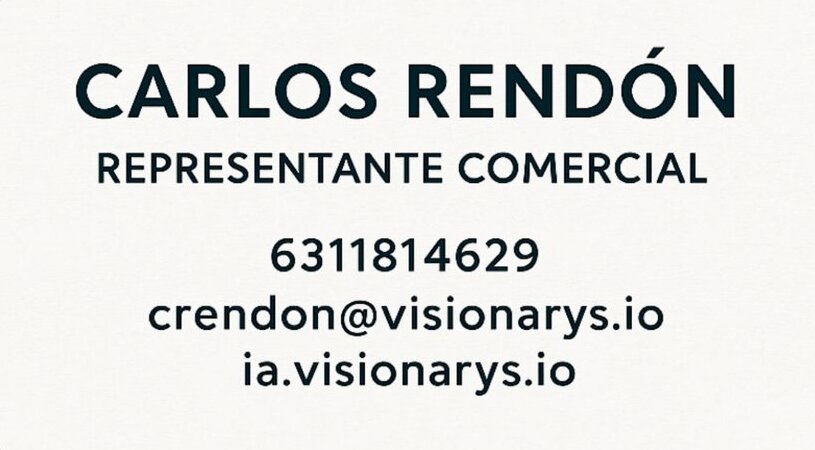 Carlos Rendón - Representante Comercial
